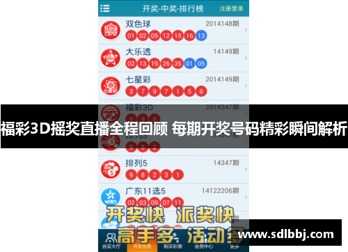 福彩3D摇奖直播全程回顾 每期开奖号码精彩瞬间解析